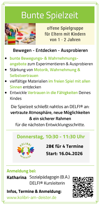 Spielzeit mit Katharina