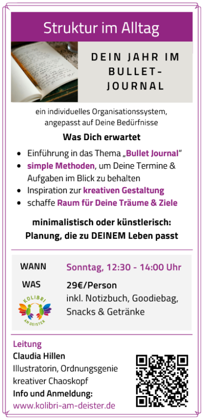 Flyer Struktur im Alltag