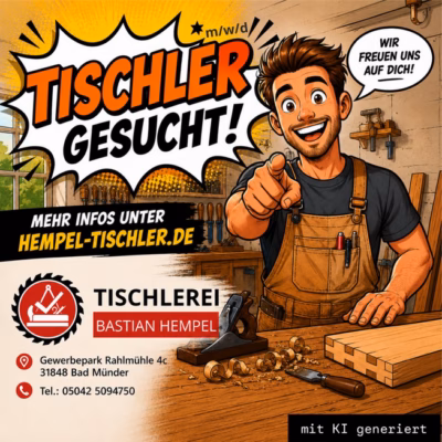 Tischlerei Hempel Tischler gesucht