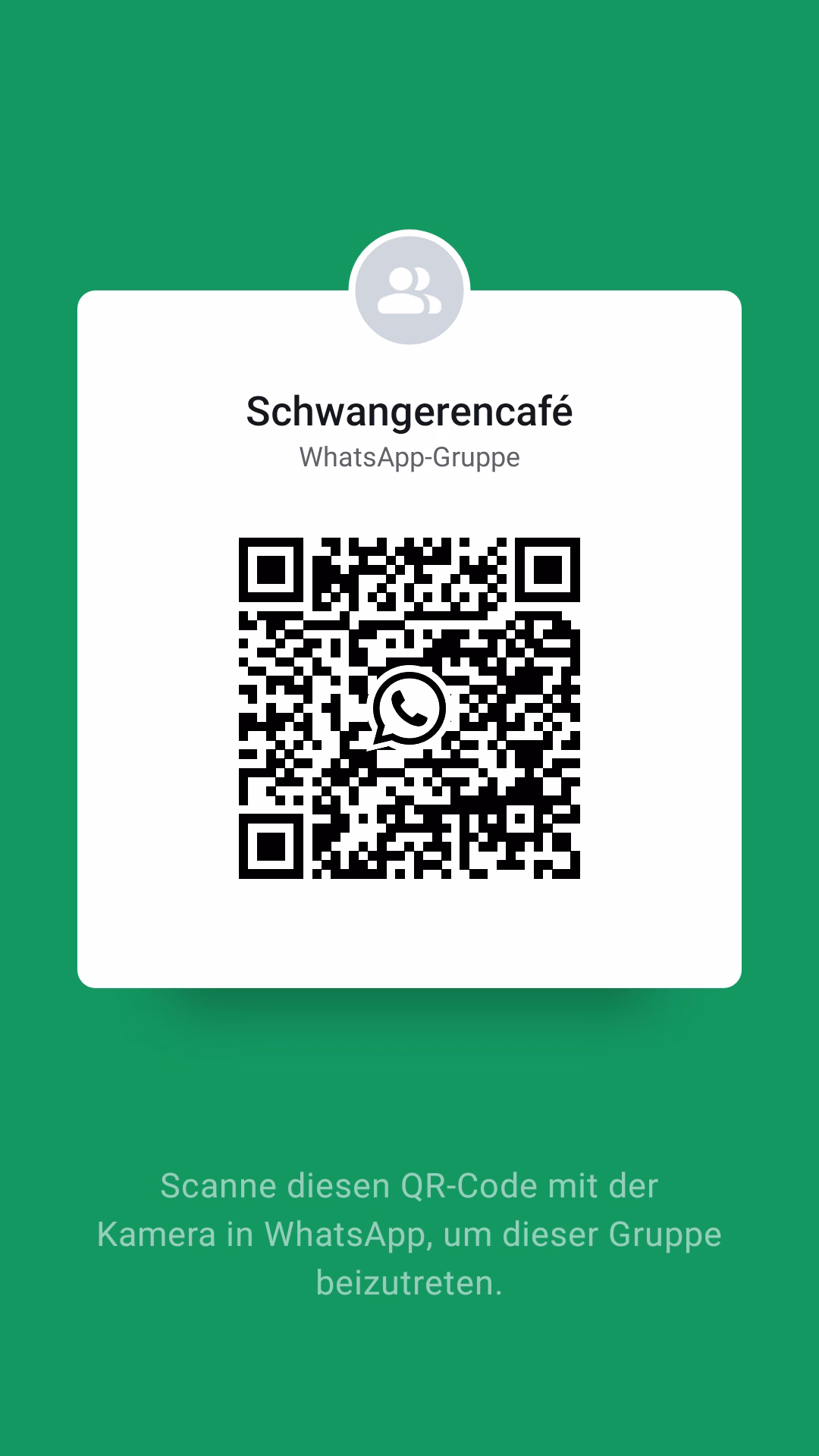 WhatsApp Gruppe Schwangerencafé